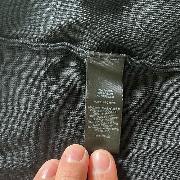 Trouve faux leather drape high neck blouse top size Small - Picture 7 of 8